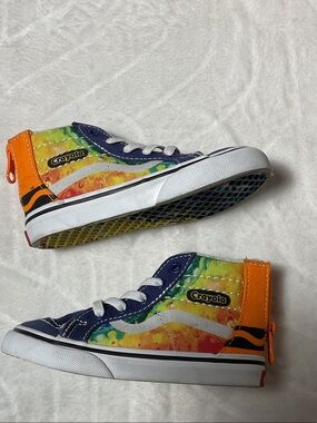 Vans and crayola collaboration toddler shoes